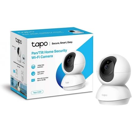 TP-Link Tapo C200 Cámara de Seguridad Wi-Fi Rotatoria 1080p Full HD TP-Link Tapo C200 Cámara de Seguridad Wi-Fi Rotatoria 1080p Full HD